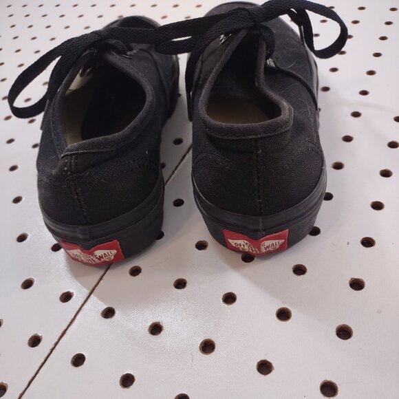 Vans Black Canvass Sneakers, Size Kids 1.5 - Picture 4 of 8